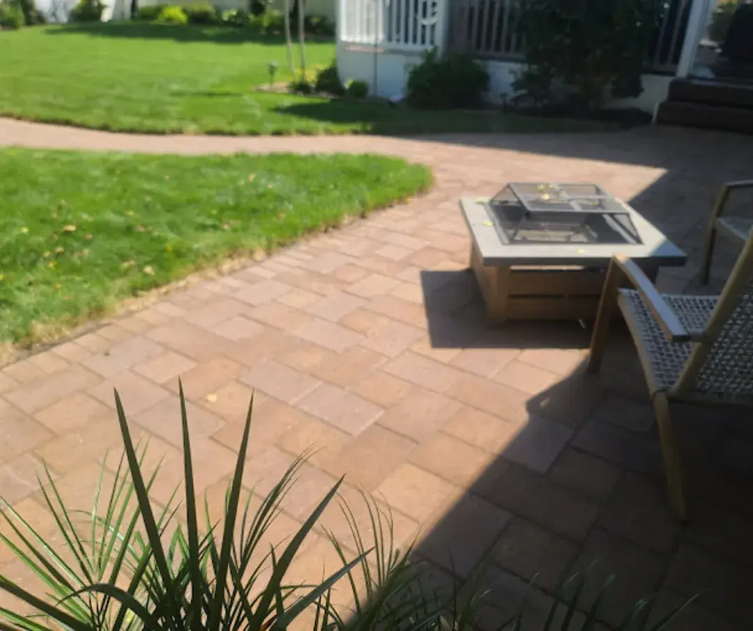 Cleaned, sanded, and sealed paver patio in Graham, North Carolina