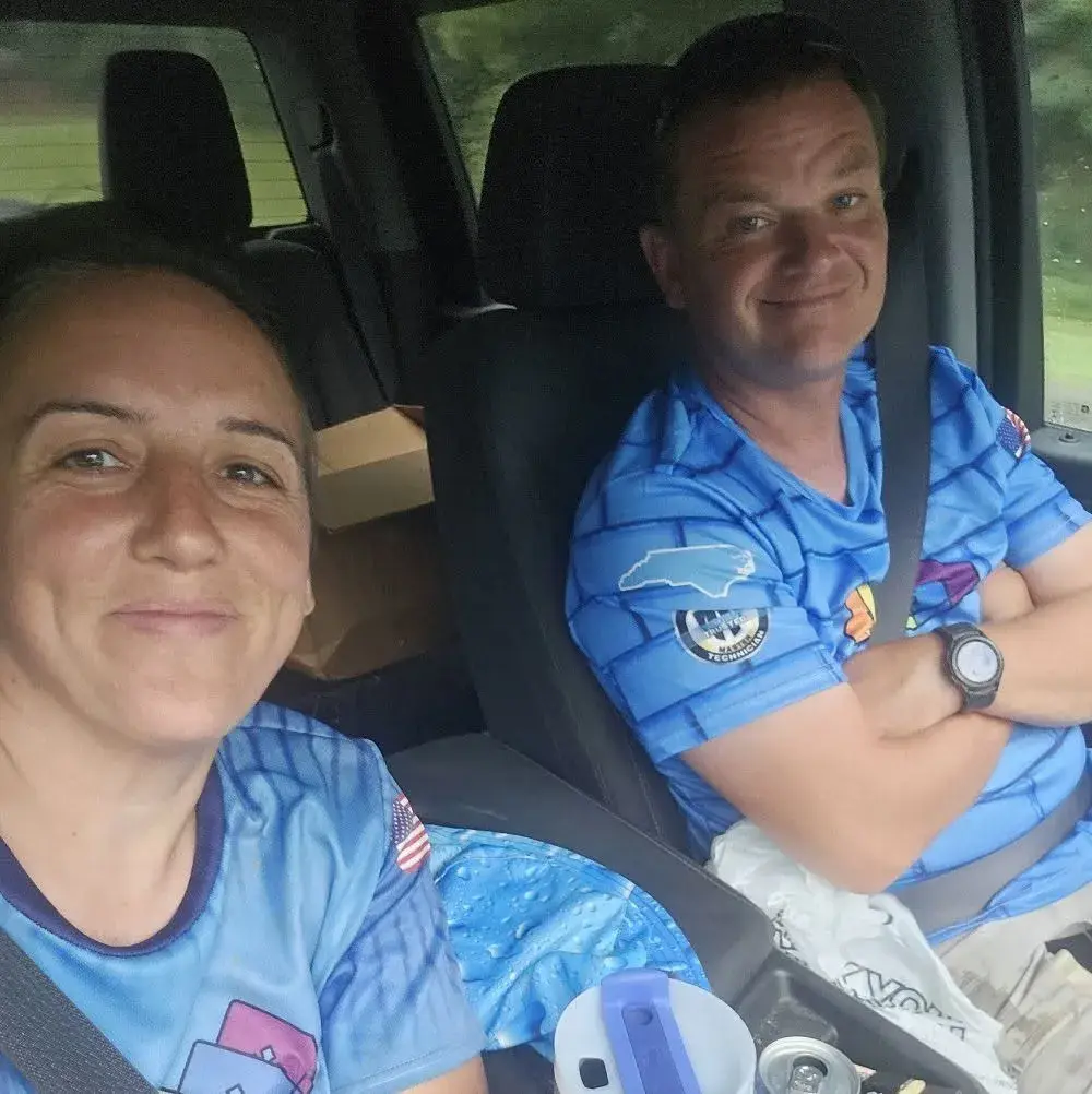 Super Clean Power Washing owners Chris and Sarah Decker