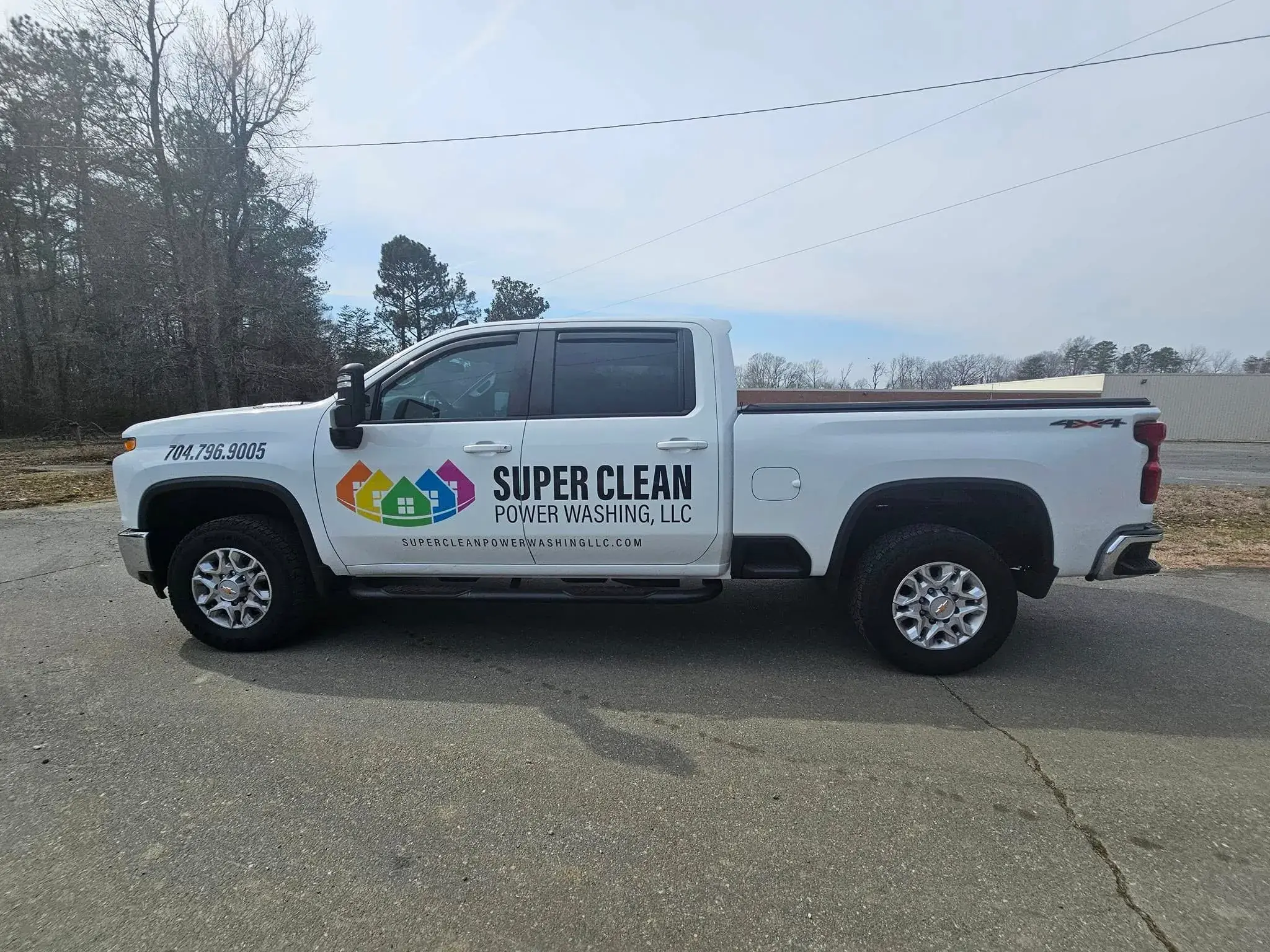 Super Clean Power Washing service truck