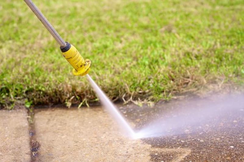 Sidewalk cleaning Saxapahaw NC